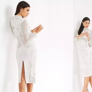 ASOS Edition pearl placement midi dress